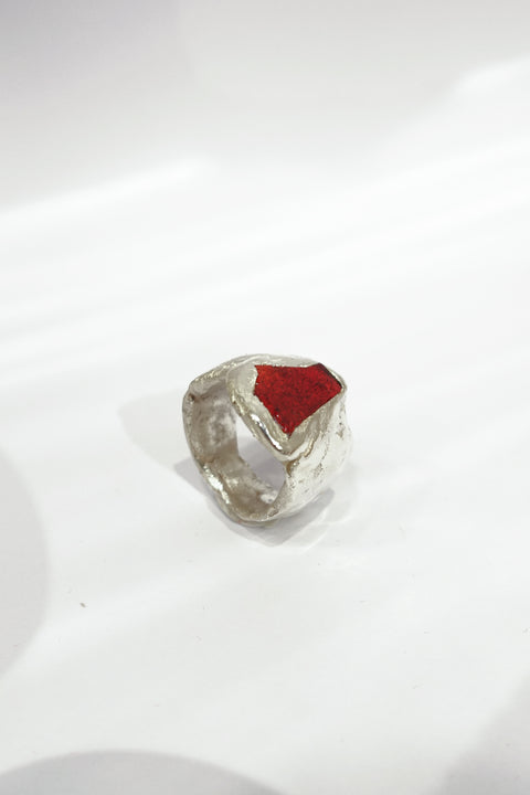 La bague Céramique feu